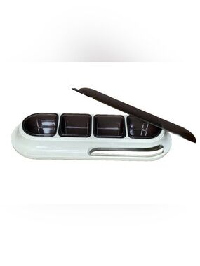 Metrokane Bartender's Garnish Fruit Condiment Tray 7 Piece Set Cocktail Party